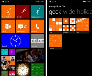 نمایش ساعت در کاشی های ویندوزموبایل با Analog Clock Tile2